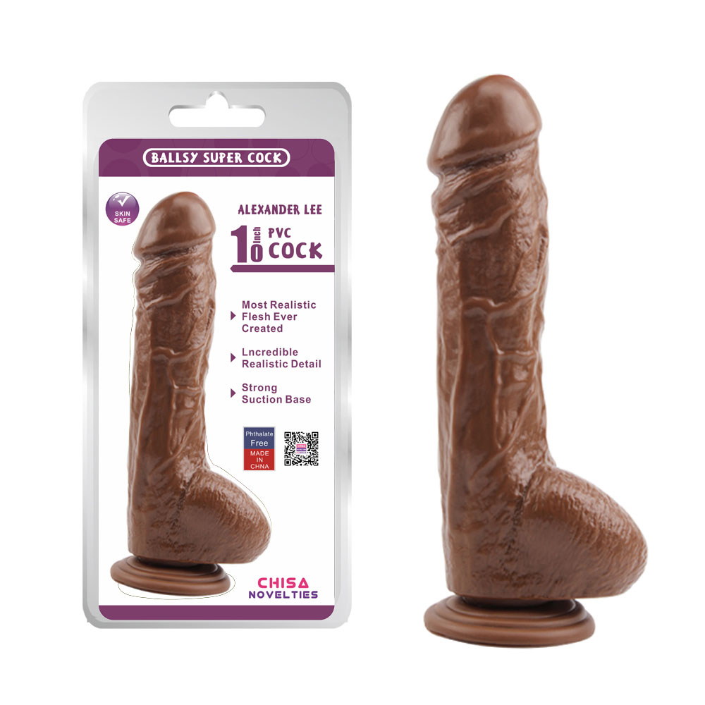 Alexander Lee 10'' Dildo-Brown