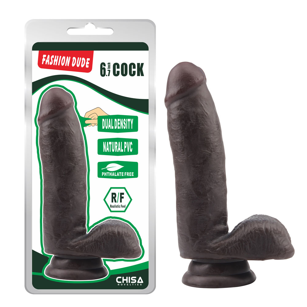 Fashion Dude-6,7 Inch Cock-Brown