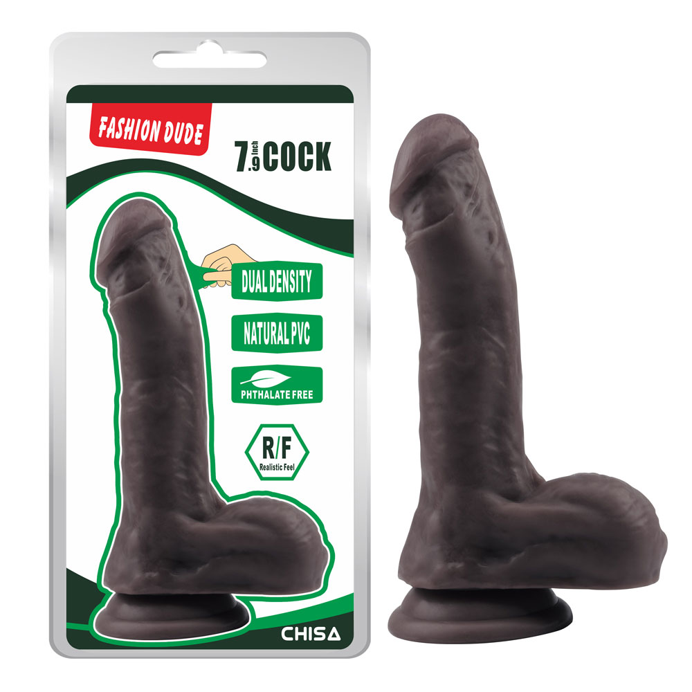 Fashion Dude-7,9 Inch Cock-Brown